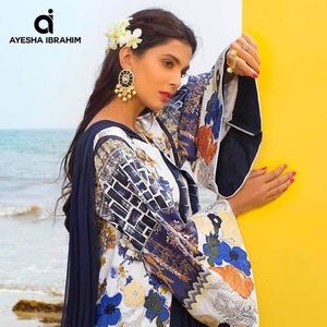 Pakistani brand lawn 3 piece